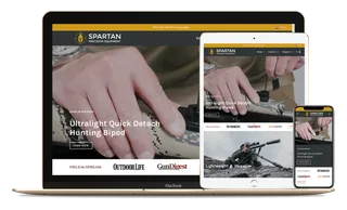 Screenshot of Spartan Precision Equipment website.