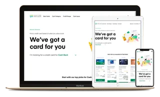 Screenshot of CCredit Card Insider website.